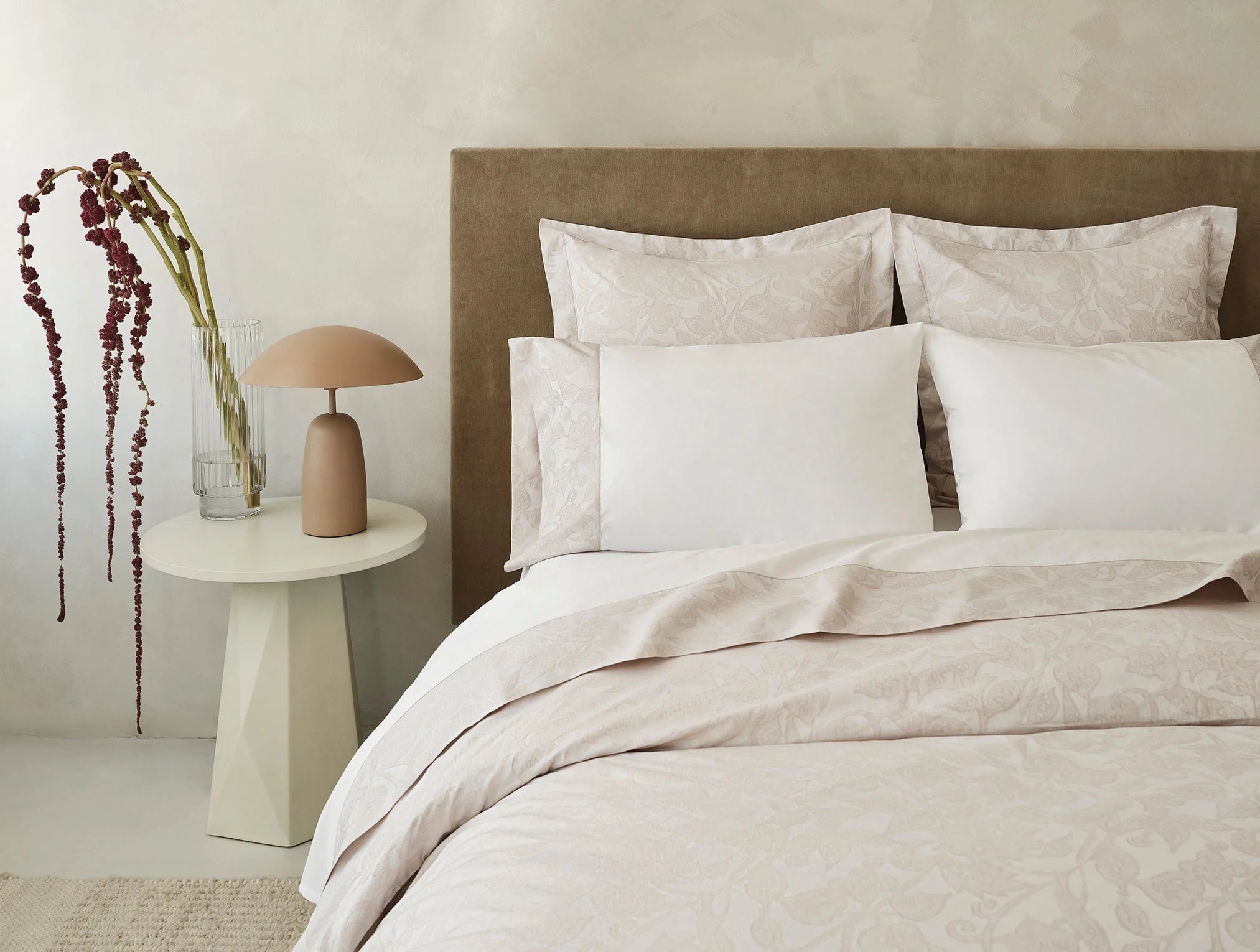 Heritage Organic Percale Jacquard Border Bed Bundle