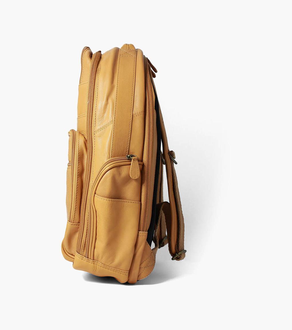 Baptiste Leather Backpack Tan | Men Florsheim Bags