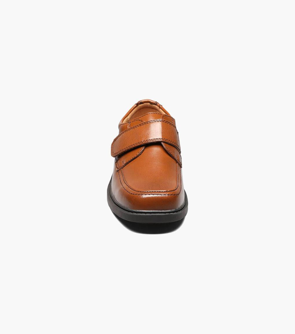 Berwyn Jr. II Boys Moc Toe Strap Cognac | Kids Florsheim Dress Shoes