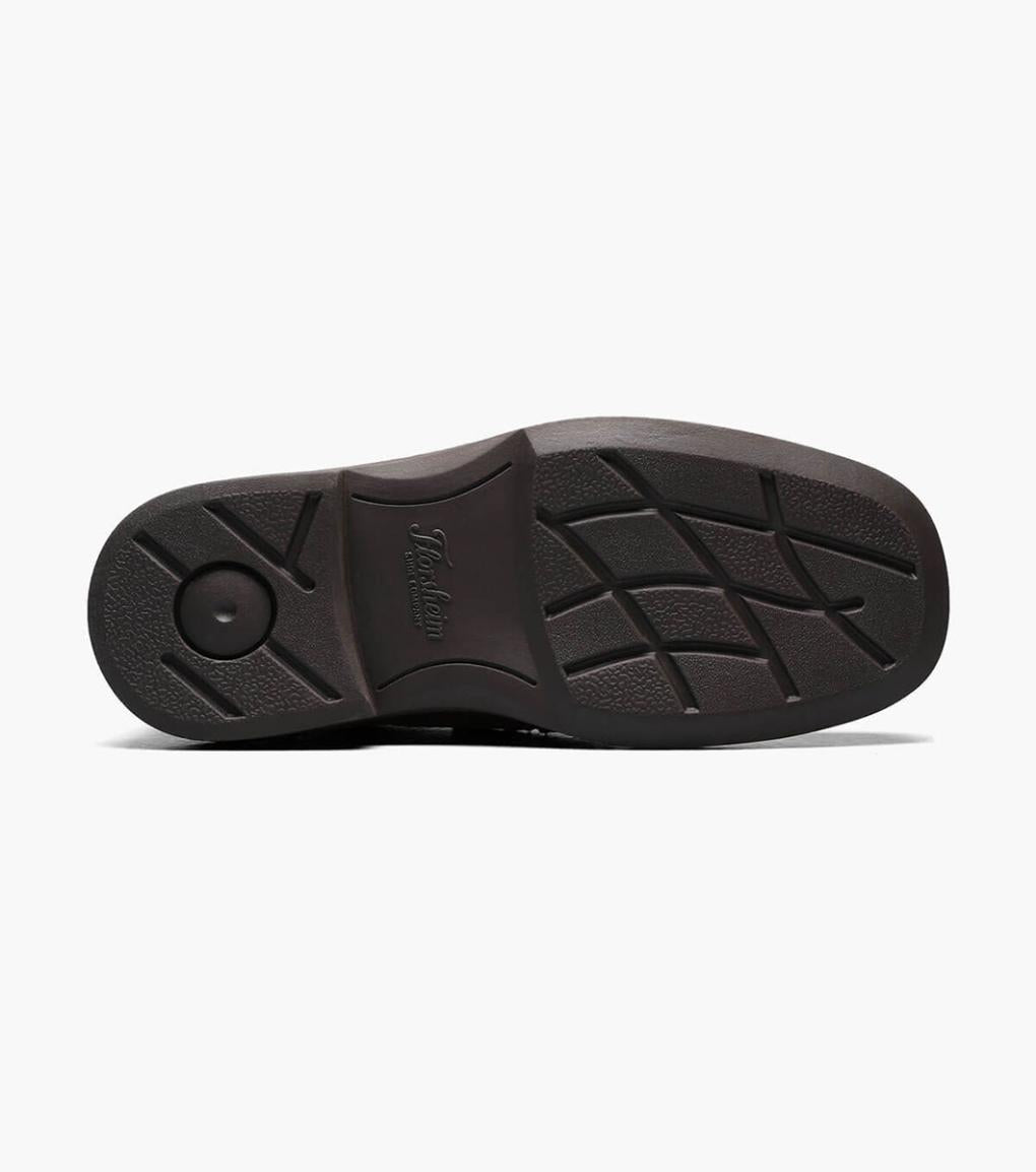 Berwyn Jr. II Boys Moc Toe Strap Cognac | Kids Florsheim Dress Shoes
