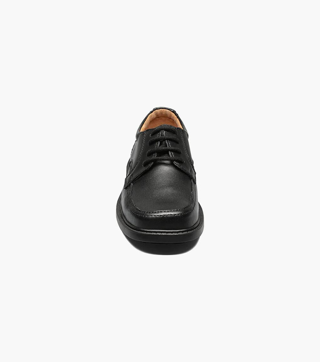 Billings Jr. II Boys Moc Toe Oxford Black | Kids Florsheim Dress Shoes