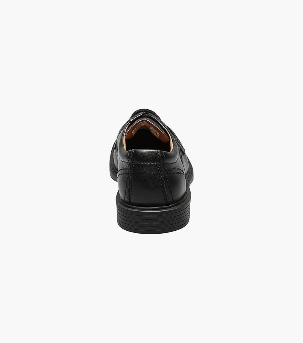 Billings Jr. II Boys Moc Toe Oxford Black | Kids Florsheim Dress Shoes