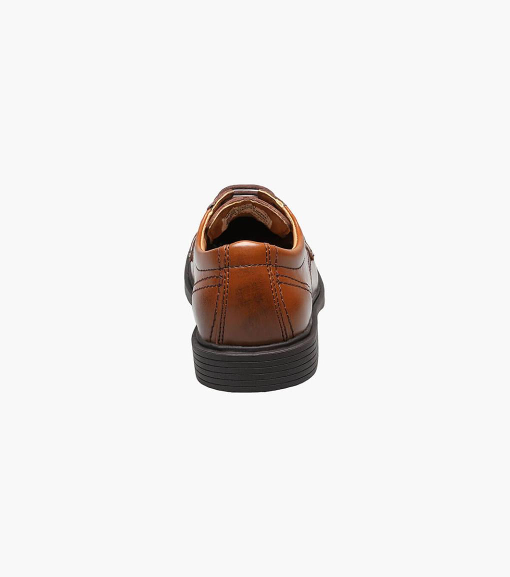 Billings Jr. II Boys Moc Toe Oxford Cognac | Kids Florsheim Dress Shoes