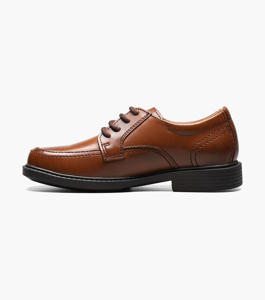 Billings Jr. II Boys Moc Toe Oxford Cognac | Kids Florsheim Dress Shoes