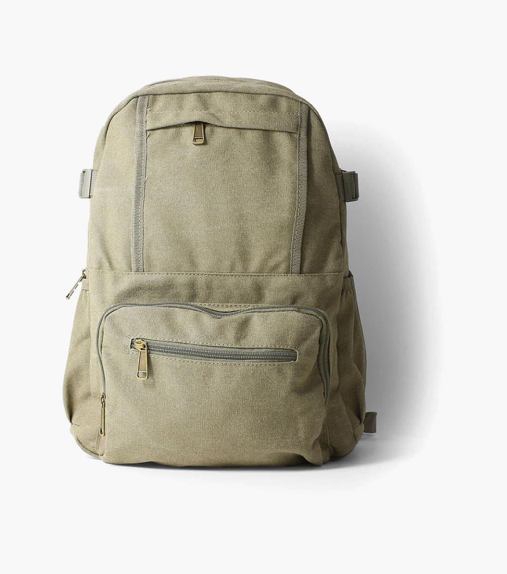 Enzo Canvas Backpack Green | Men Florsheim Bags