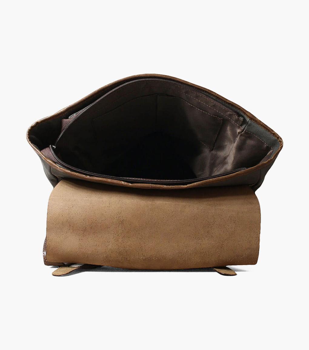 Orazio Canvas/Leather Backpack Gray | Men Florsheim Bags