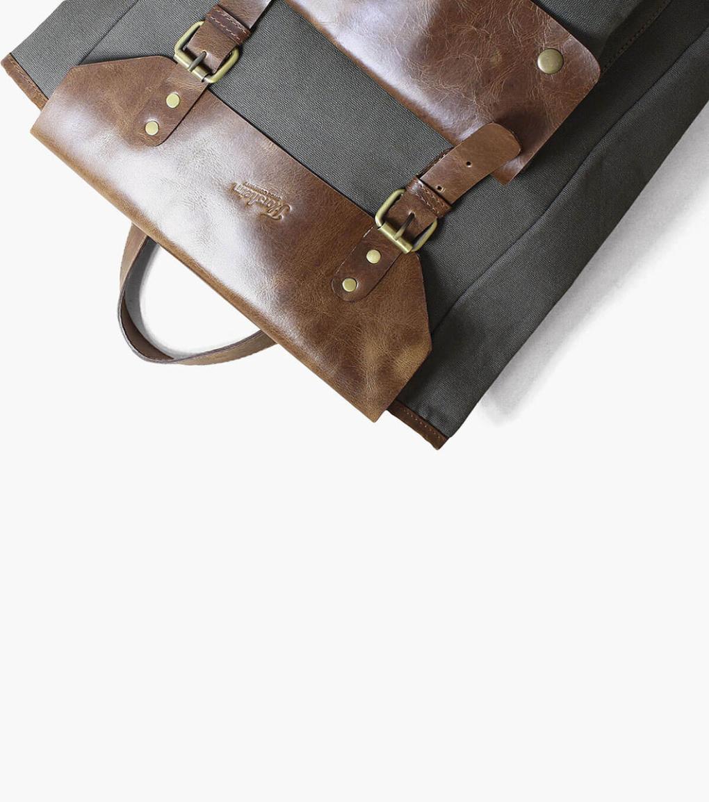 Orazio Canvas/Leather Backpack Gray | Men Florsheim Bags